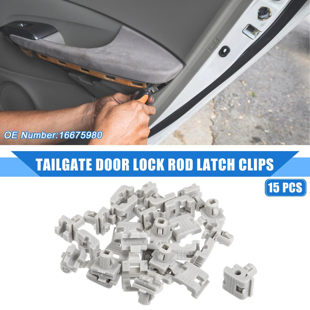 Tailgate Door Lock Rod Latch Clips 15pcs for Chevrolet Astro (1994–2005)