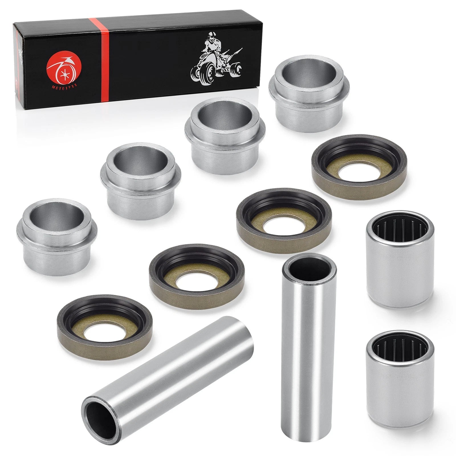 Swingarm Collar Needle Bearing Bushing Dust Seal Kit for Honda ATC250R TRX250R (1986–1989)