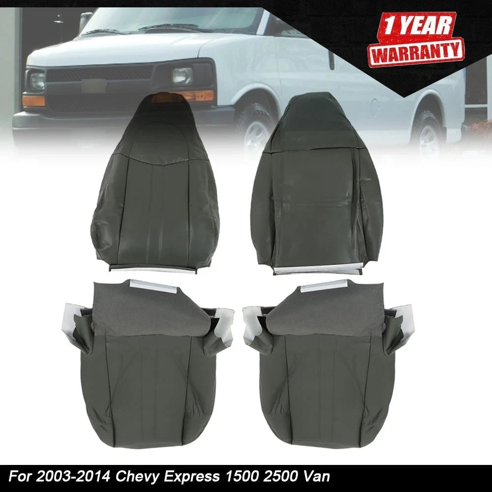 Leather Seat Cover for Chevy Express 1500 2500 Van (2003–2016)