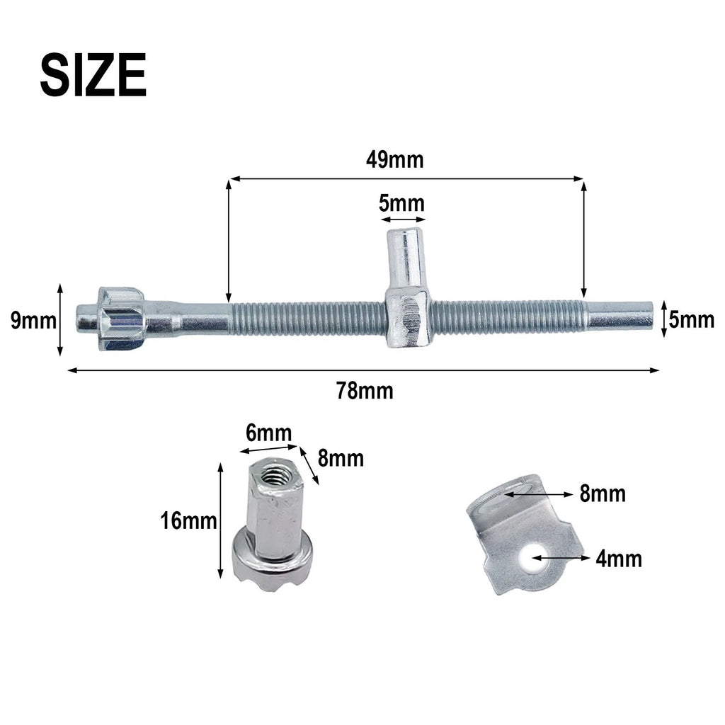 Efficient Saw Tension Adjuster Screw Nut Kit for Chainsaw (78x49mm)