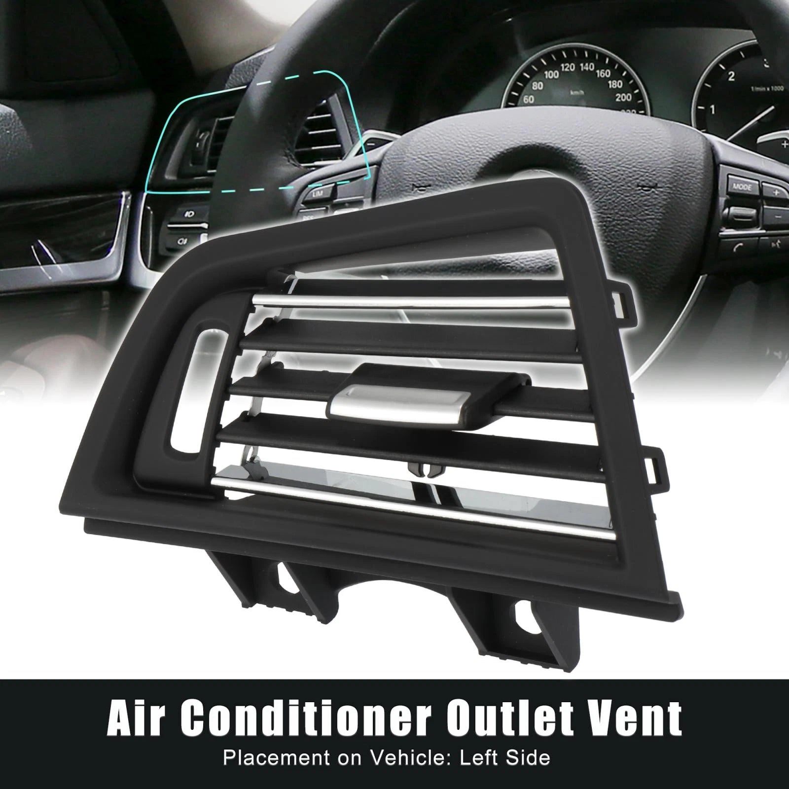 A C Vent Grille Outlet Front Left Replacement for BMW 5 Series (2010–2016)
