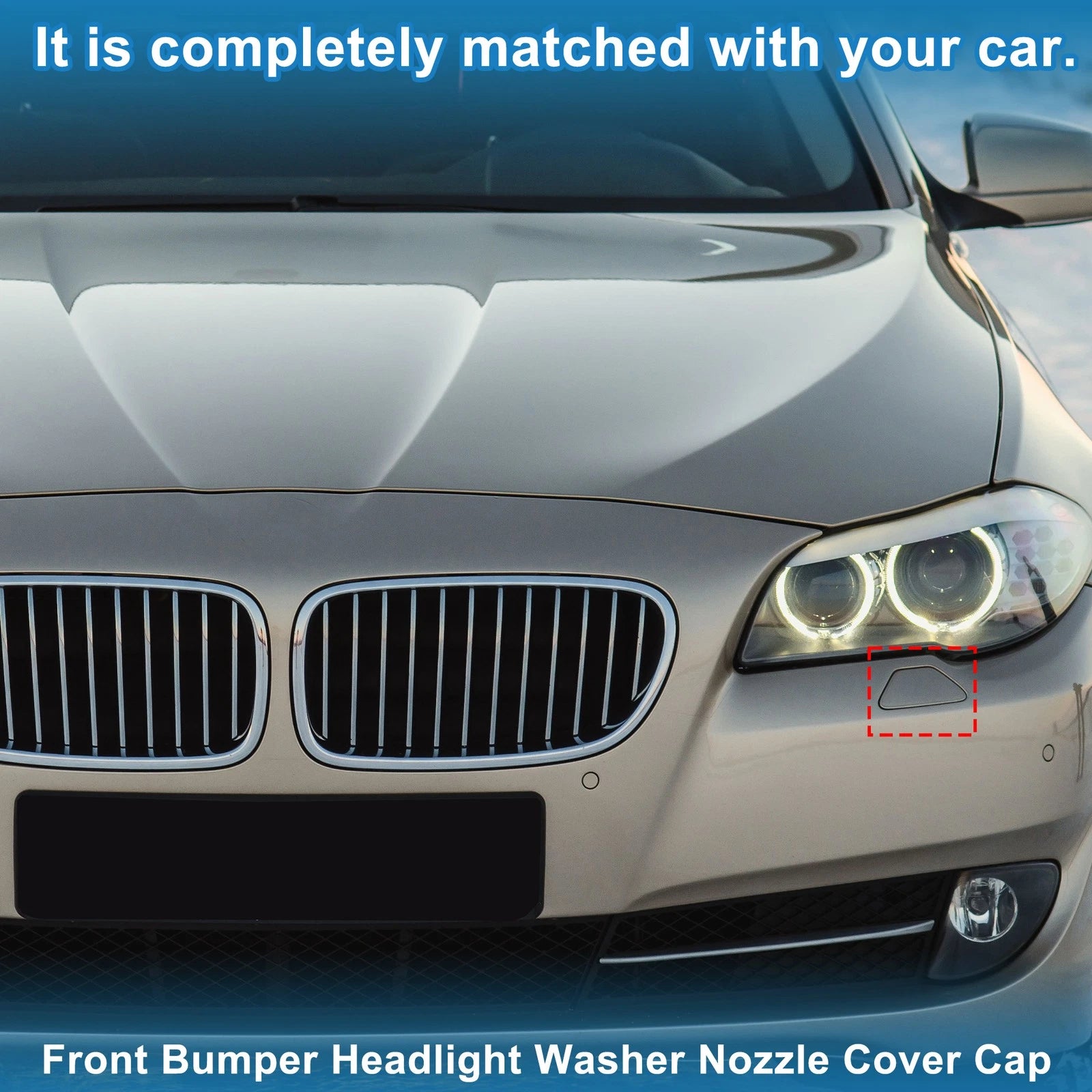 Front Left Washer Nozzle Cover Cap Replacement for BMW 528i (2014–2016)