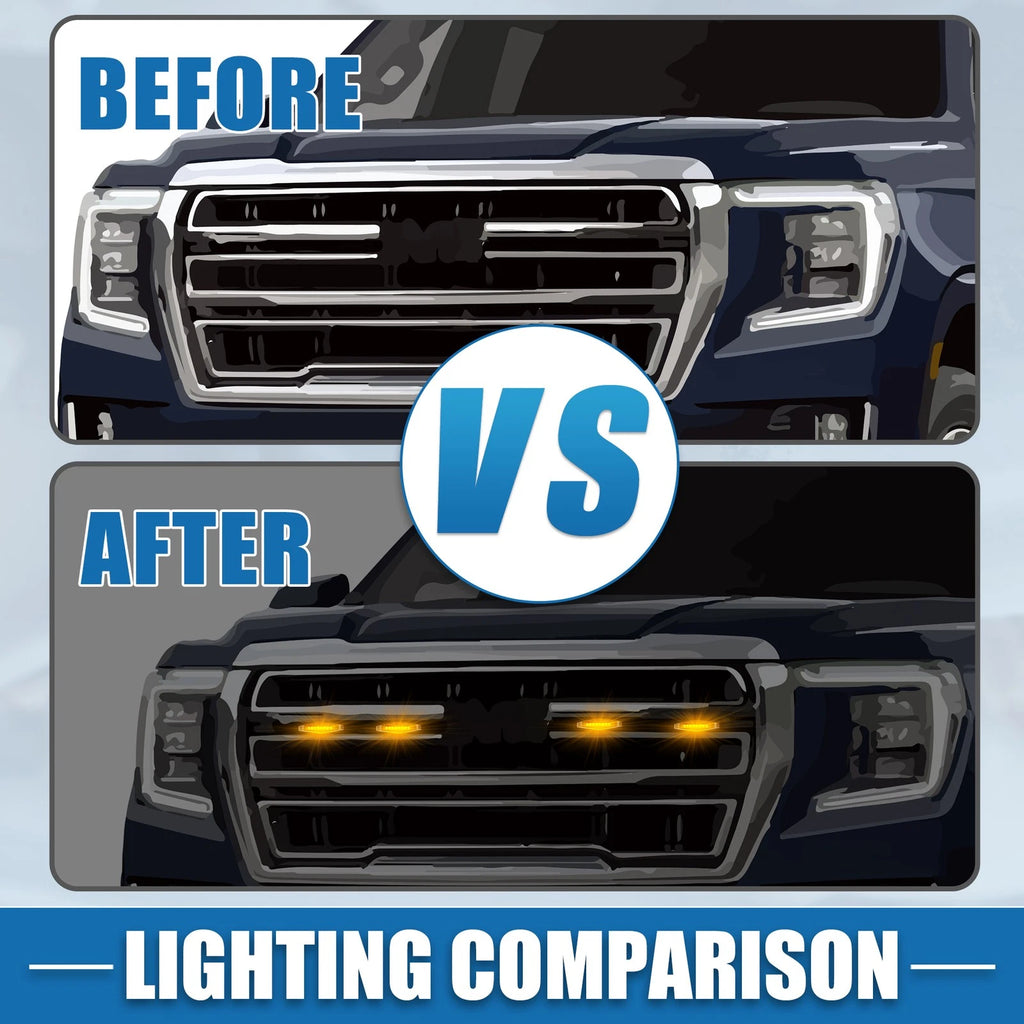 Grill LED Light Front Grille Light Set for Toyota 4Runner TRD Pro (2014–2023)