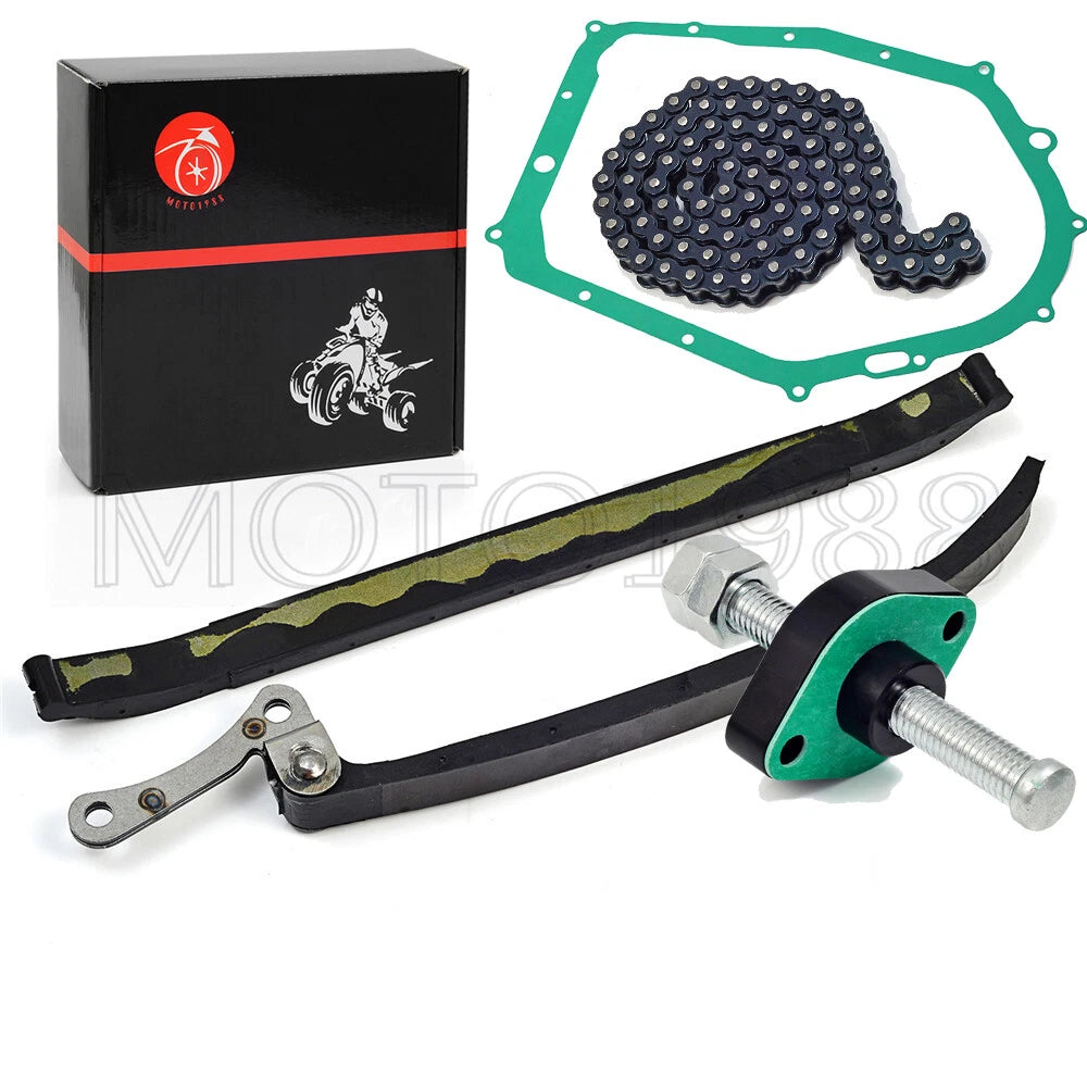 Cam Timing Chain Guides Tensioner & Cover Gasket for Yamaha Warrior Raptor 350 (2000–2007)
