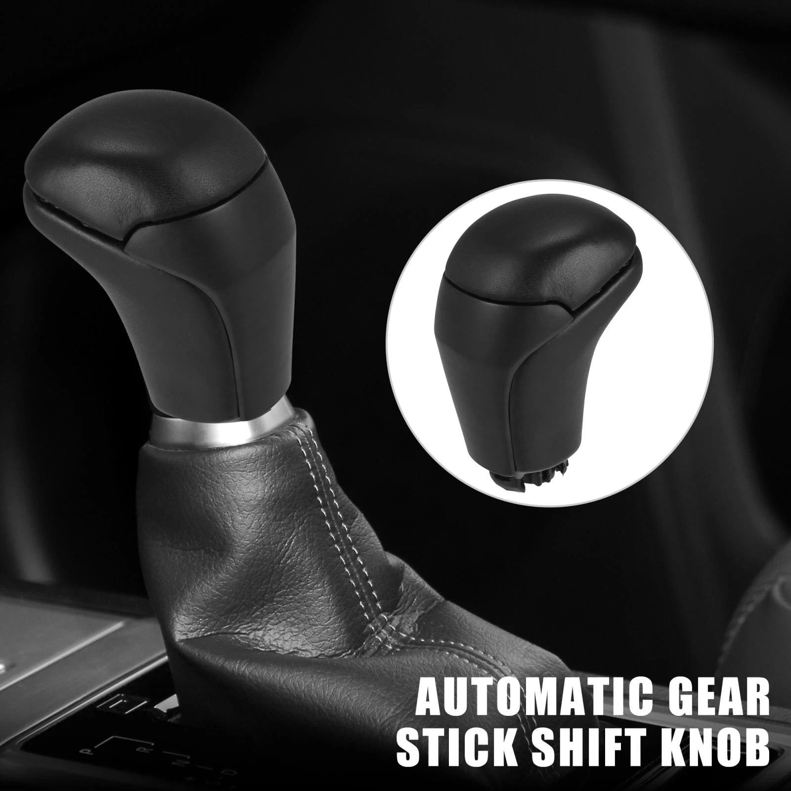 Shift Knob Automatic Gear for Toyota Tacoma Black Wood Pattern (2005–2023)