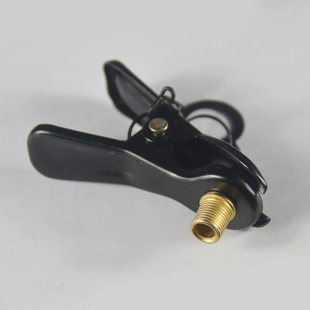 Metal Clip-On Inflator Nozzle for British Valves on Bikes and Inflatables