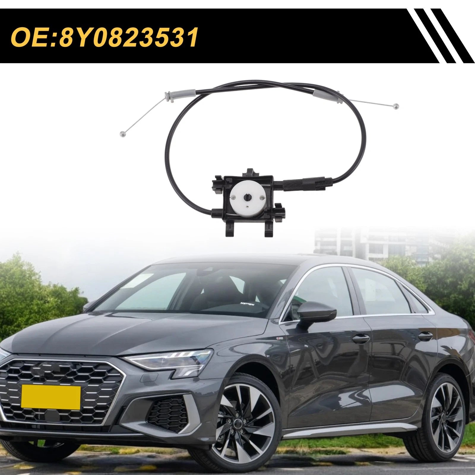Hood Latch Release Cable Replacement for Audi A3 (2022–2024)