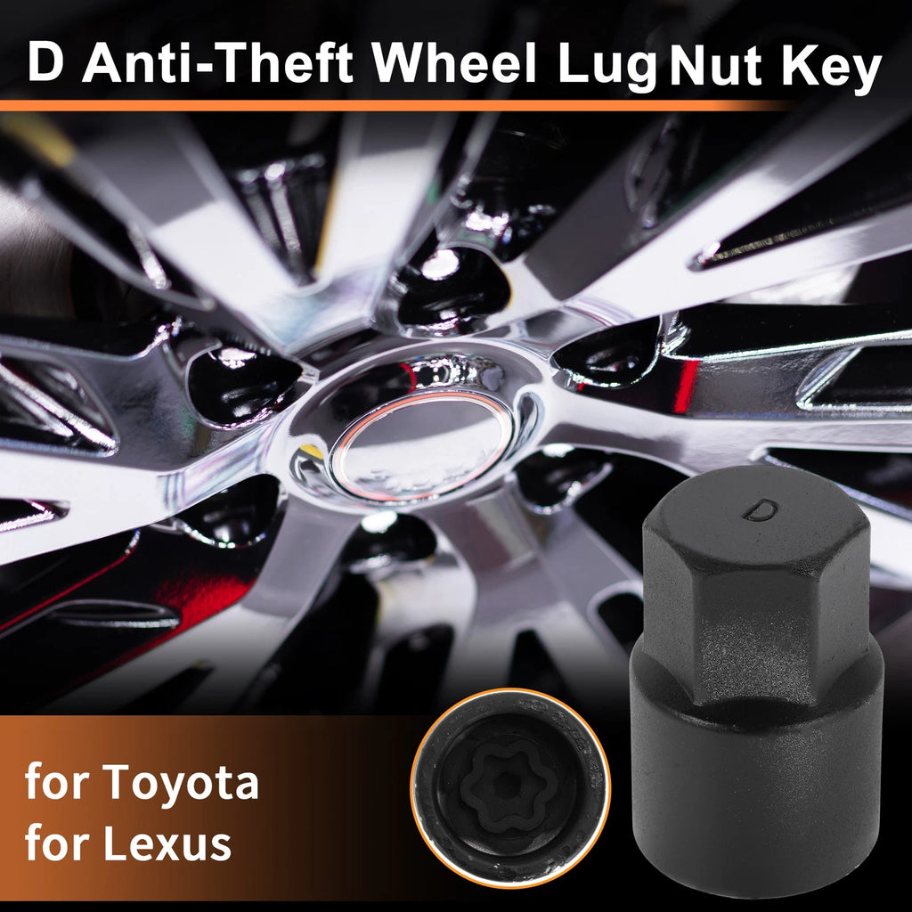 Wheel Lock Lug Nut Key Tool Replacement for Toyota Lexus (2010–2024)