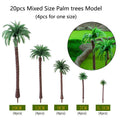 20pcs Palm Tree Models for DIY Miniature Garden Scenery