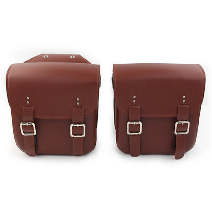 Leather Side Saddle Bags for Harley Sportster XL883/1200 (2pcs)