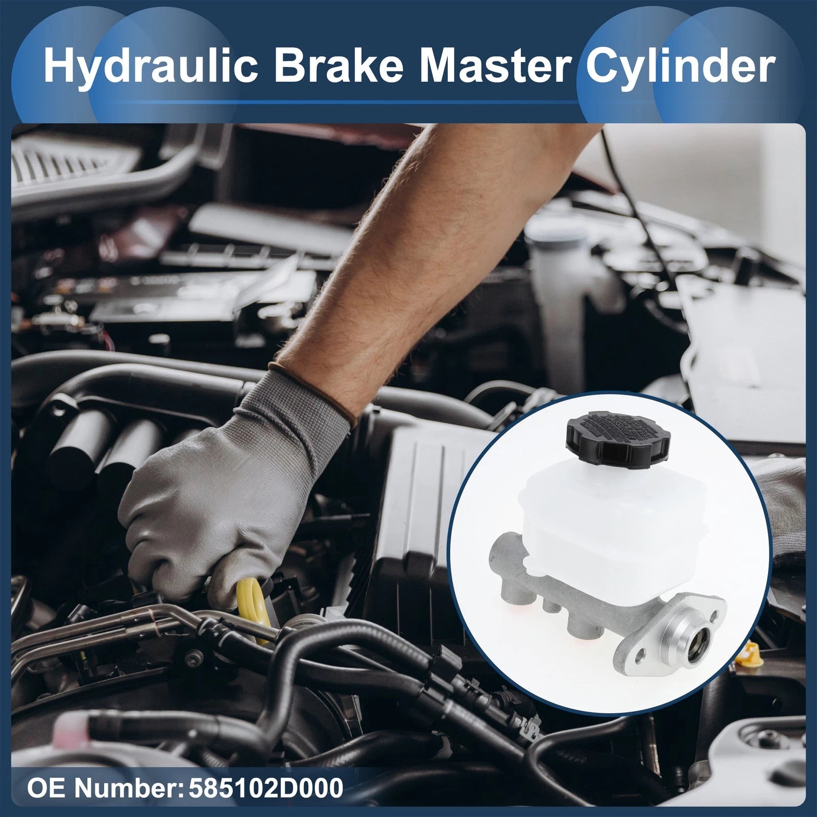 Brake Master Cylinder Reservoir Replacement for Hyundai Elantra (2001–2003)