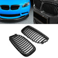 Upper Bumper Mesh Grille for BMW 3-Series E90 E91 LCI (2008–2011) Black Dual Line