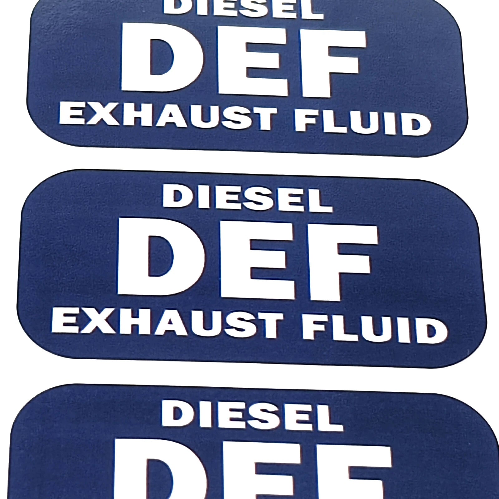 DEF Diesel Exhaust Fluid Sticker Decal for All Vehicles (Weatherproof)