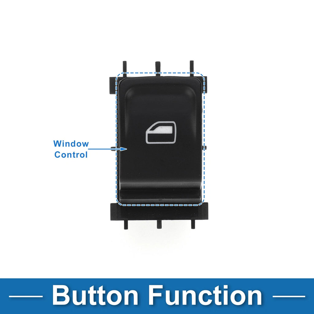 Passenger Side Power Window Switch for Volkswagen Jetta for Santana (2000–2010)