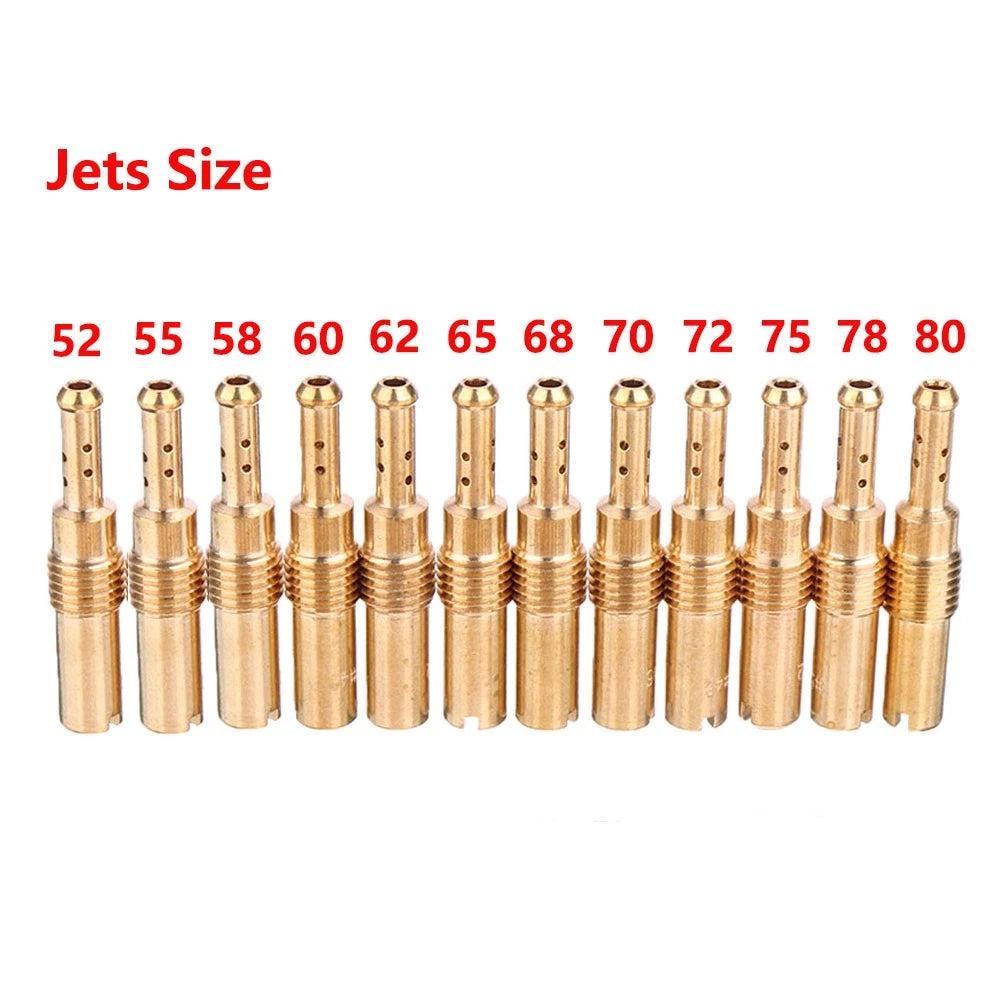 12Pcs Carburetor Pilot Slow Jets Kit for Keihin Carb PJ PWK PWM PE PD (N424-21)