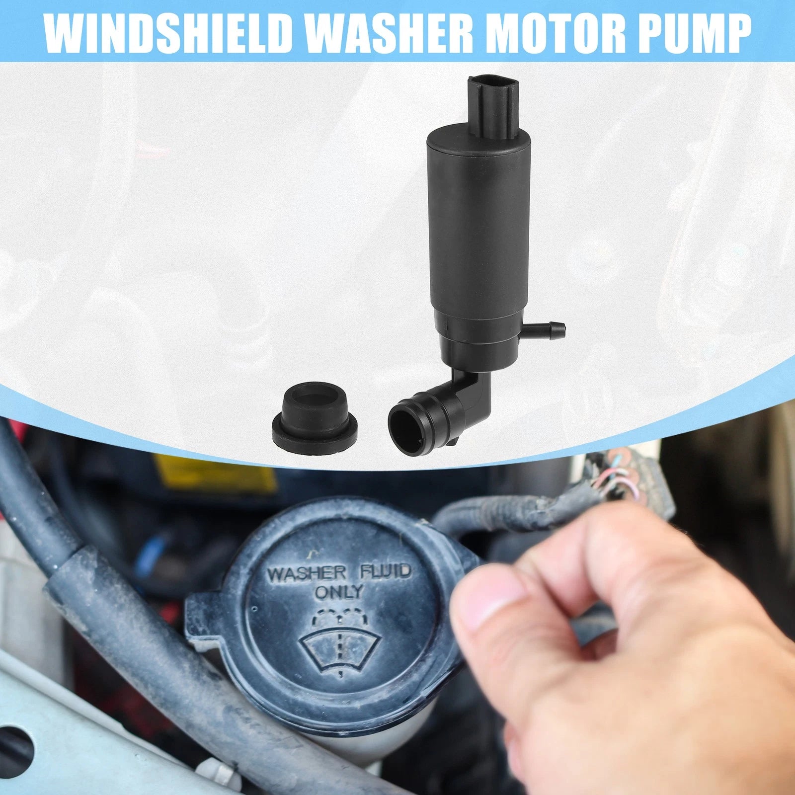Windshield Washer Pump Motor Replacement for Toyota Corolla (2001–2007)