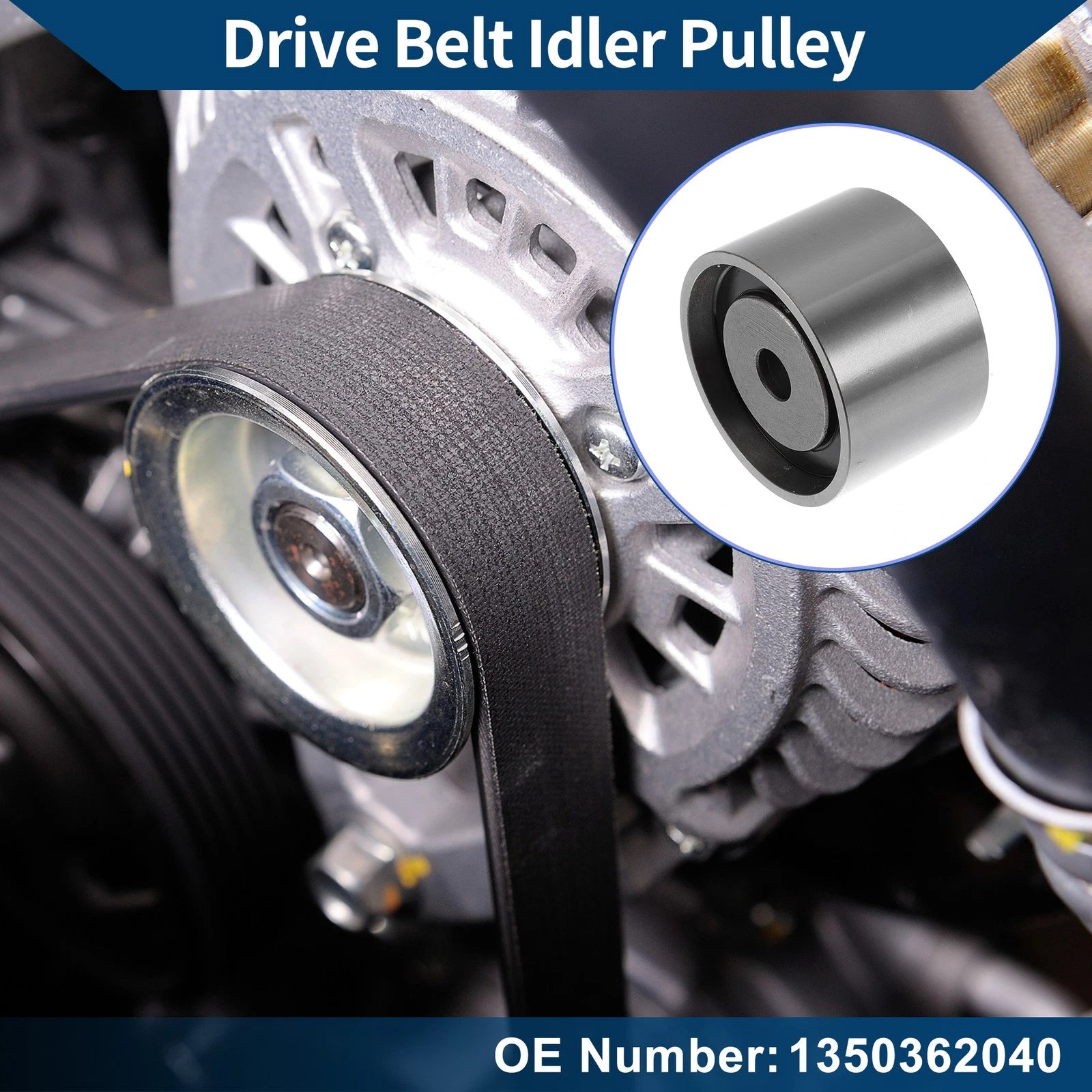 Drive Belt Idler Pulley Replacement for Toyota Tacoma (1995–2004) 1 Pc