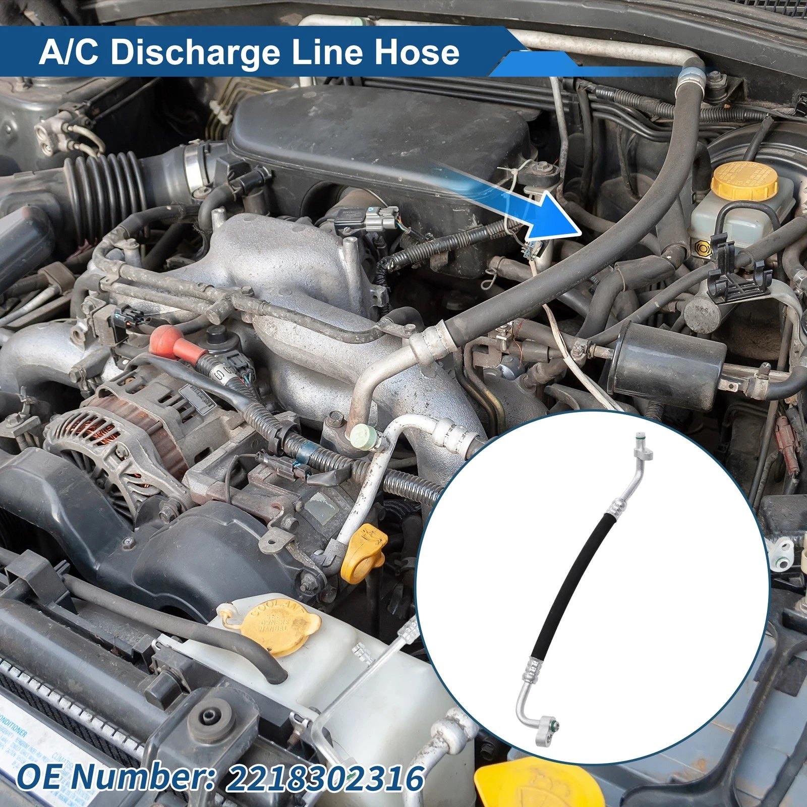 A/C Refrigerant Liquid Hose Replacement for Mercedes-Benz S-Class (2005–2013)