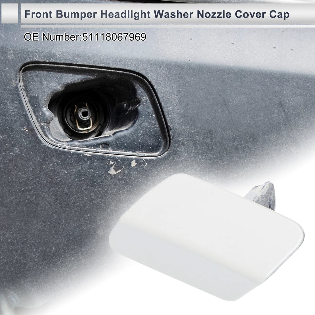Front Left Bumper Headlight Washer Nozzle Cover Cap for BMW 320i (2012–2013)