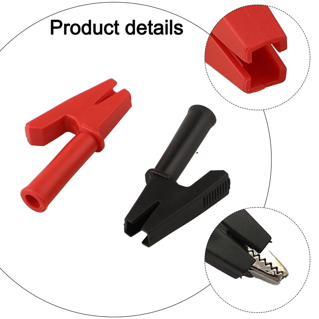 10PCS Insulated Crocodile Clips for Electrical Testing Jumpers
