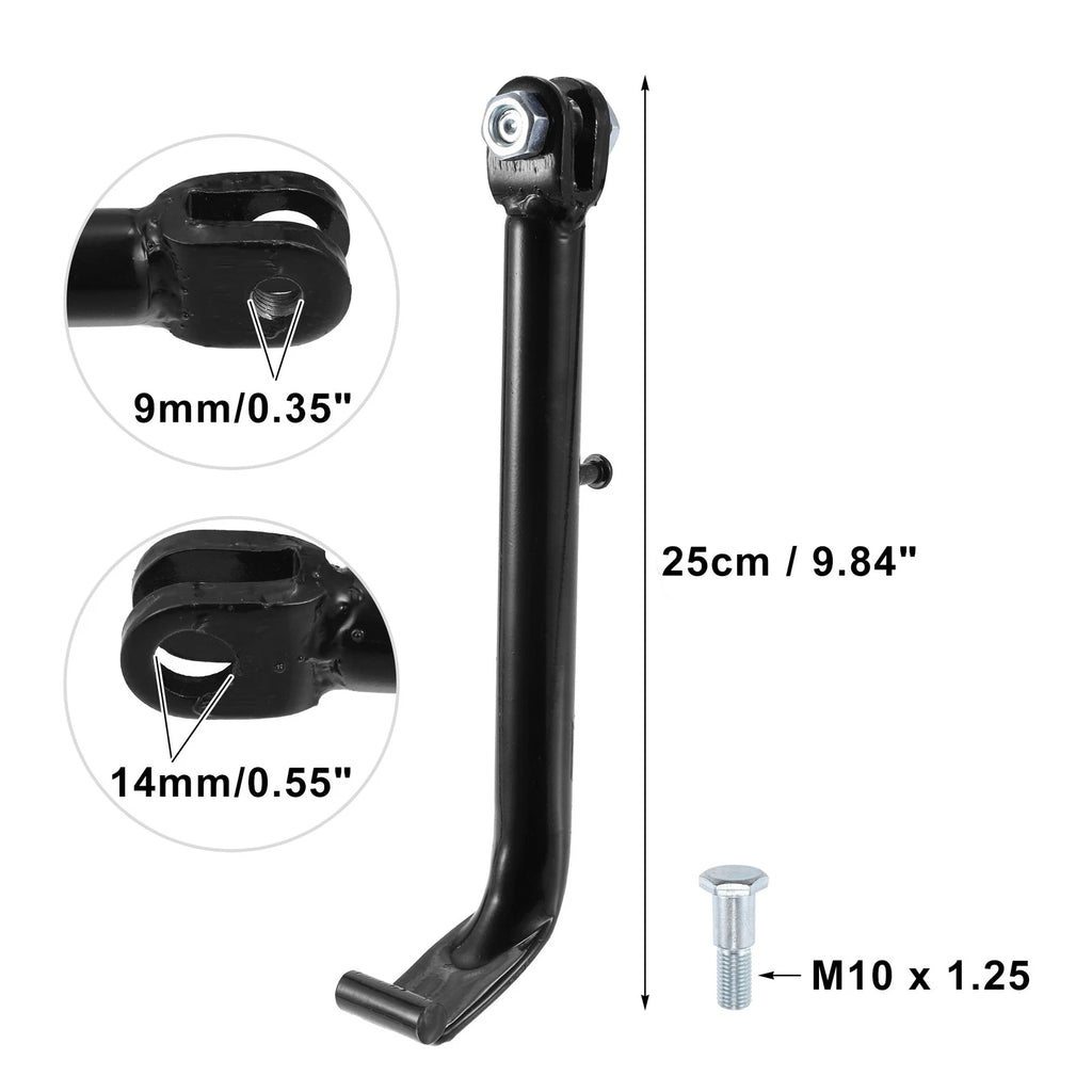 Motorcycle Side Kickstand Support Stand with Spring for Honda CG125 (2005–2015)