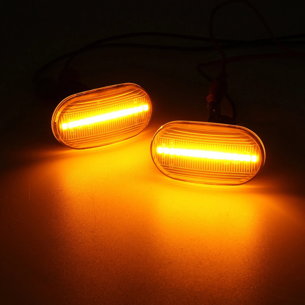 2X Sequential LED Side Marker Light Clear for Suzuki Jimny (JB23, JB64W, JB74)