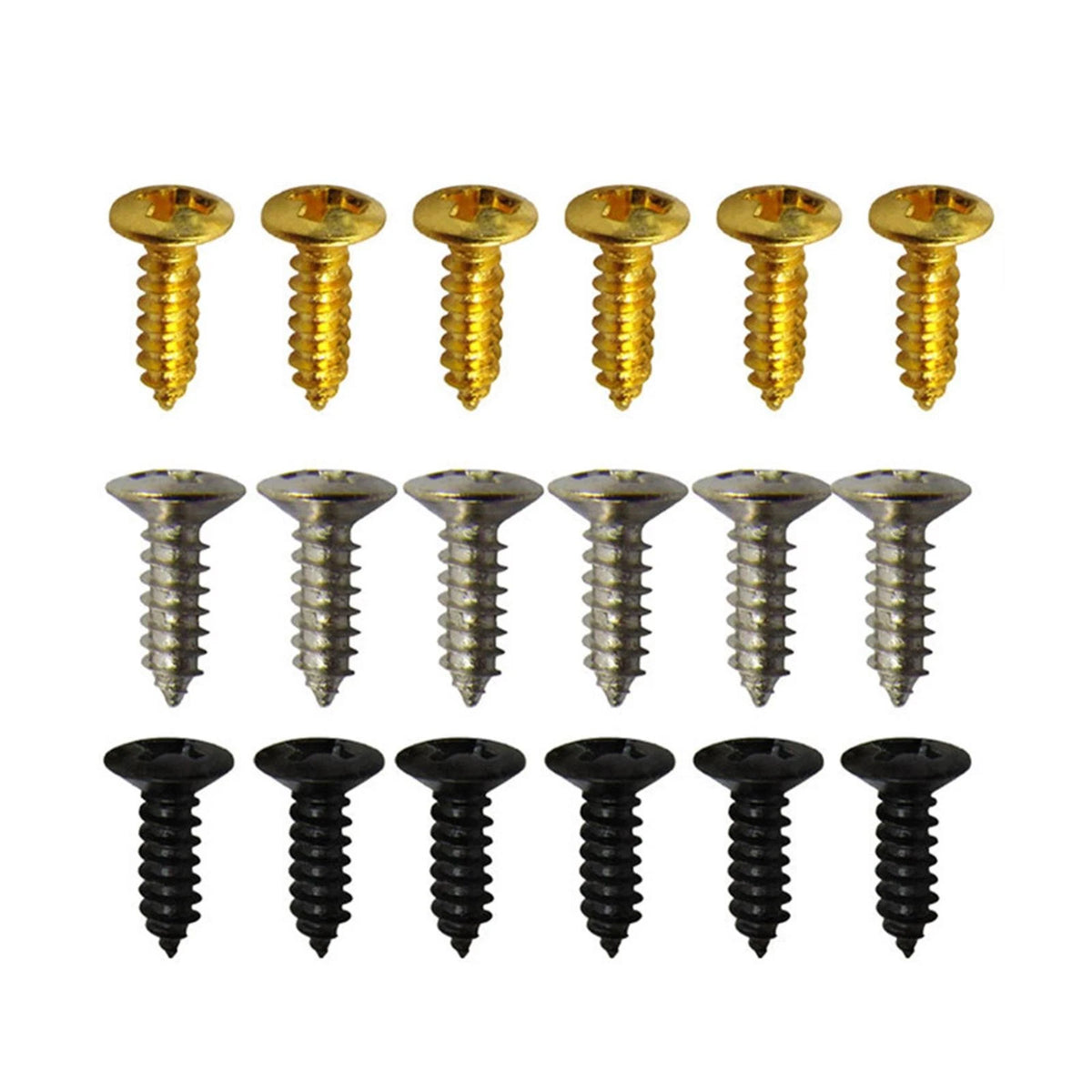 50 Pcs Mounting Screws for Electric Guitar Bass Pickguard