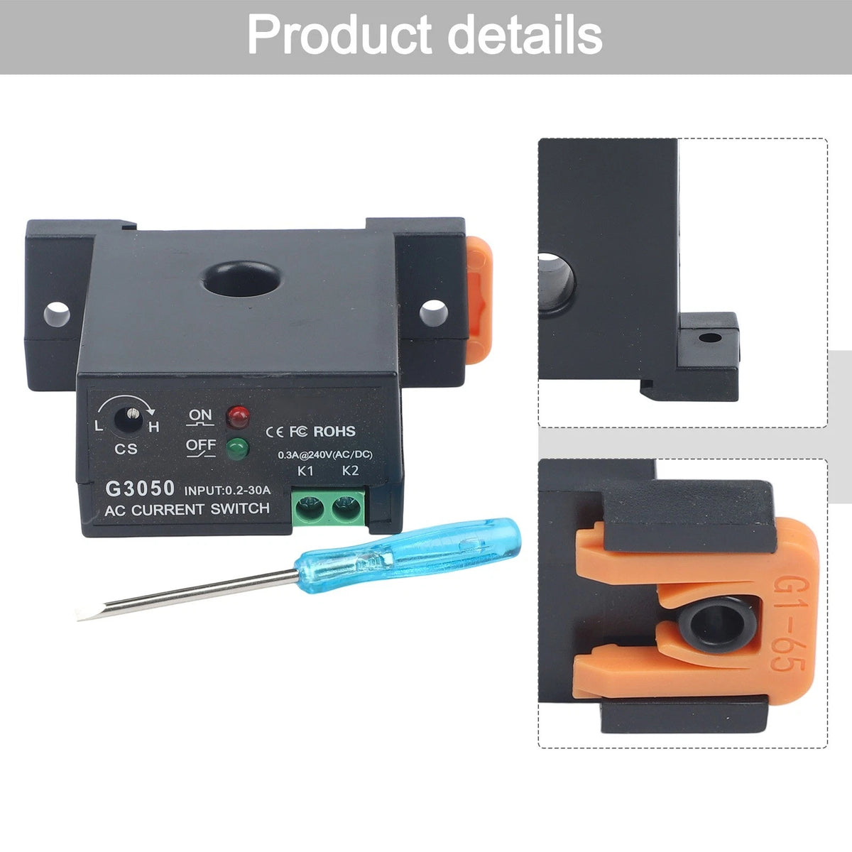 1pc Flameproof Adjustable Sensors Sensing Switch IP30 NC/NO