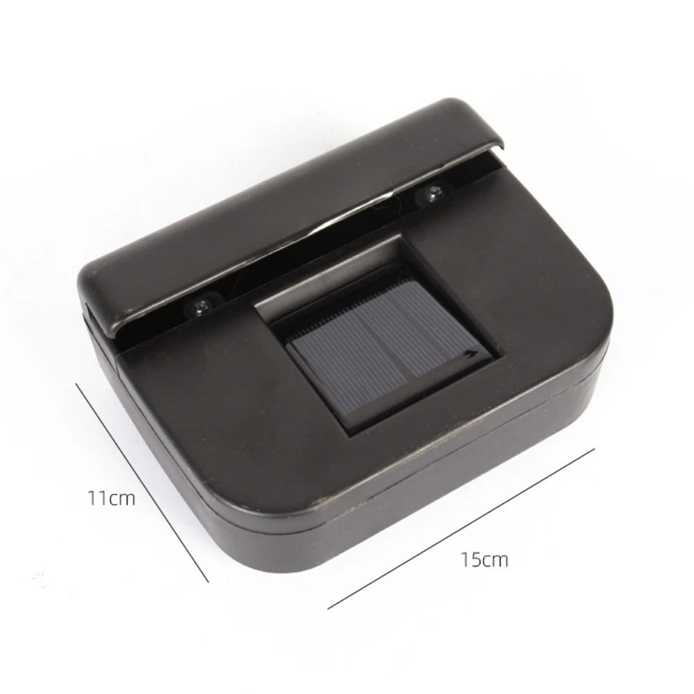 2pcs Black Solar Car Window Fan for Radiator Airflow (Universal)