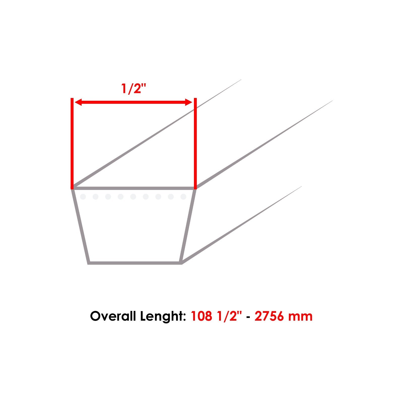 Deck Belt Replacement for MTD T225 T240 CYT4622 46 Inch (2013–2019)