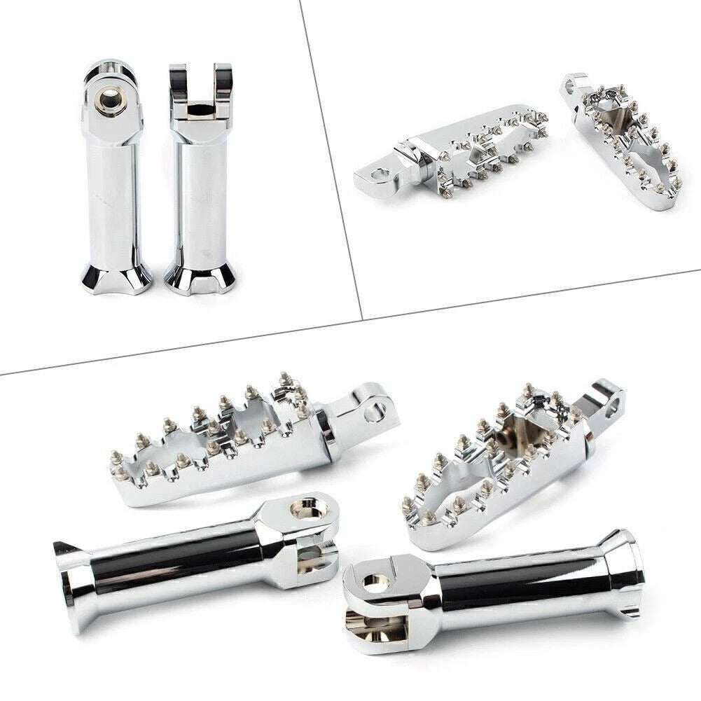 Chrome Footpegs Mount Assembly for Harley Softail Slim Fat Bob Low Rider (2018–2020)