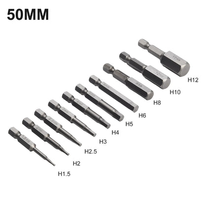 Magnetic Head Crew Driver Set of 10 (1.5-12mm) for Various Applications
