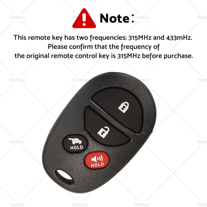 Remote Car Key 315 MHz for Toyota Aurion Kluger (2006–2013)