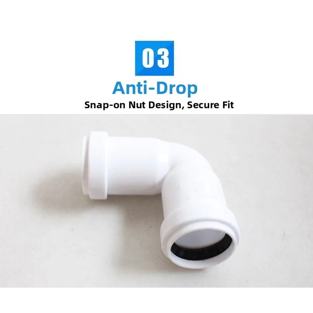 32mm Tool Less Right Angle Quick Connect Fitting for Standard Pipe Size