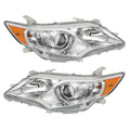 Headlamps for Toyota Camry (2012–2014) Left+Right Side Clear Halogen
