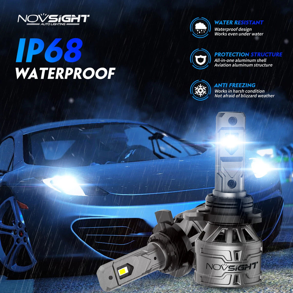 2X 9012 HIR2 LED Headlight Bulbs Kit for