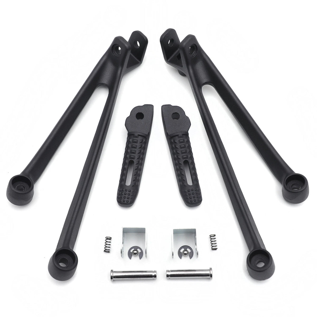 Black Rear Passenger Foot Pegs & Brackets for BMW S1000RR (2010–2018)