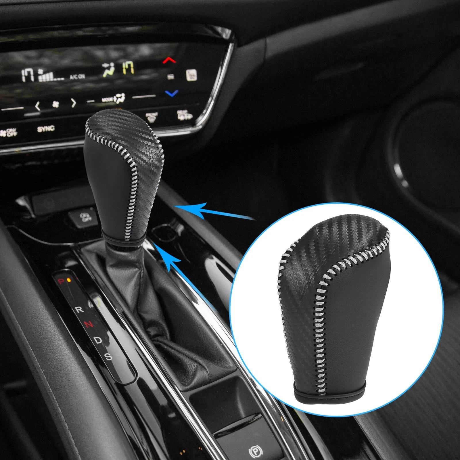 Gear Shifter Shift Knob Cover Replacement for Mazda 3 (2014–2018)
