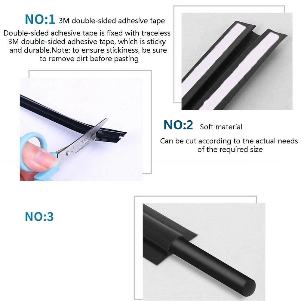 4X 16mm Concealed Wire Cover for Auto Accessories