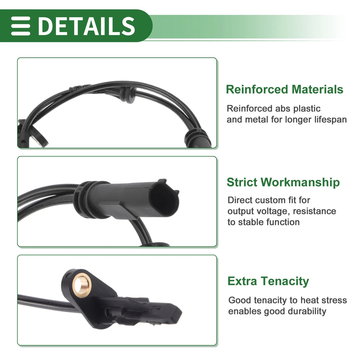 ABS Wheel Speed Sensor Replacement for BMW X1 (2019–2021) Left Rear