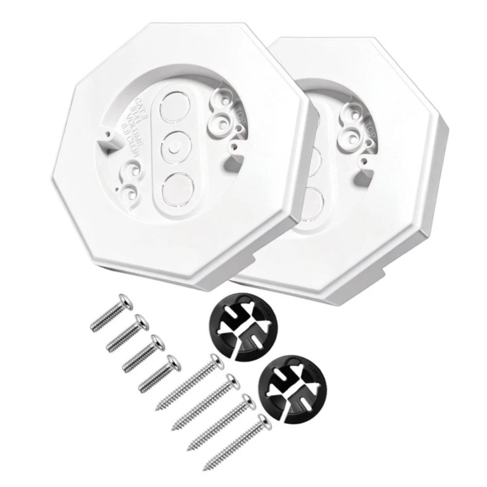 Mounting Blocks Kit for Vinyl Siding (2 Pieces) with Connectors and Screws