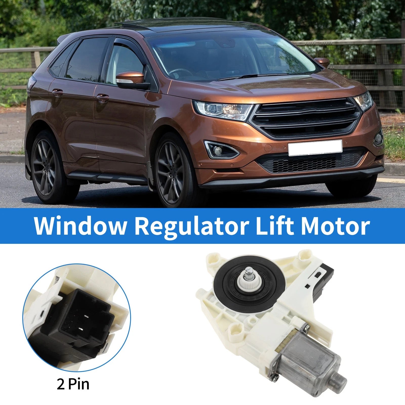 Power Window Regulator Lift Motor Front Left for Ford Edge (2007–2014)