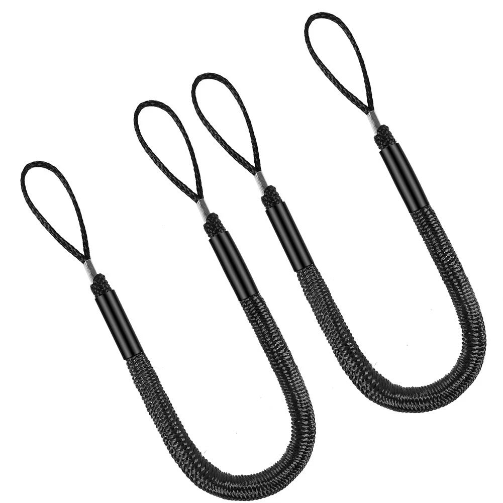 2 Pack Docking Ropes with Elastic Core and Foam Floats for Watercraft