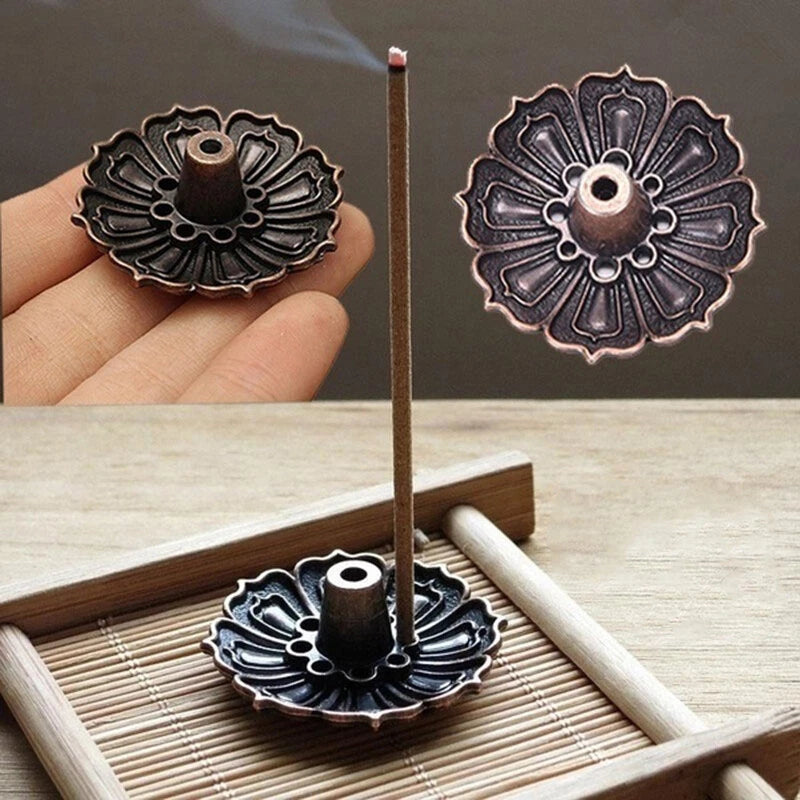 Incense Holder Lotus Shape for Home (9 Holes)