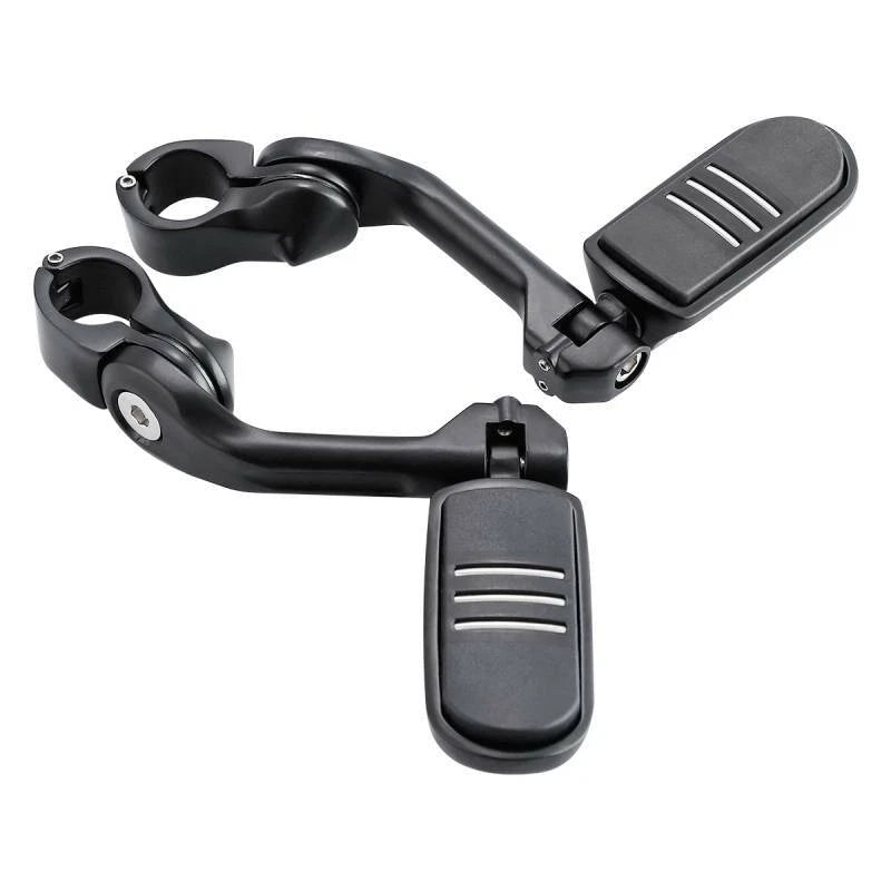 Matte Black Highway Engine Guard Footpegs Mount for