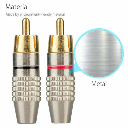 20X Solder Gold Audio Video Adapter Connector for Universal Use