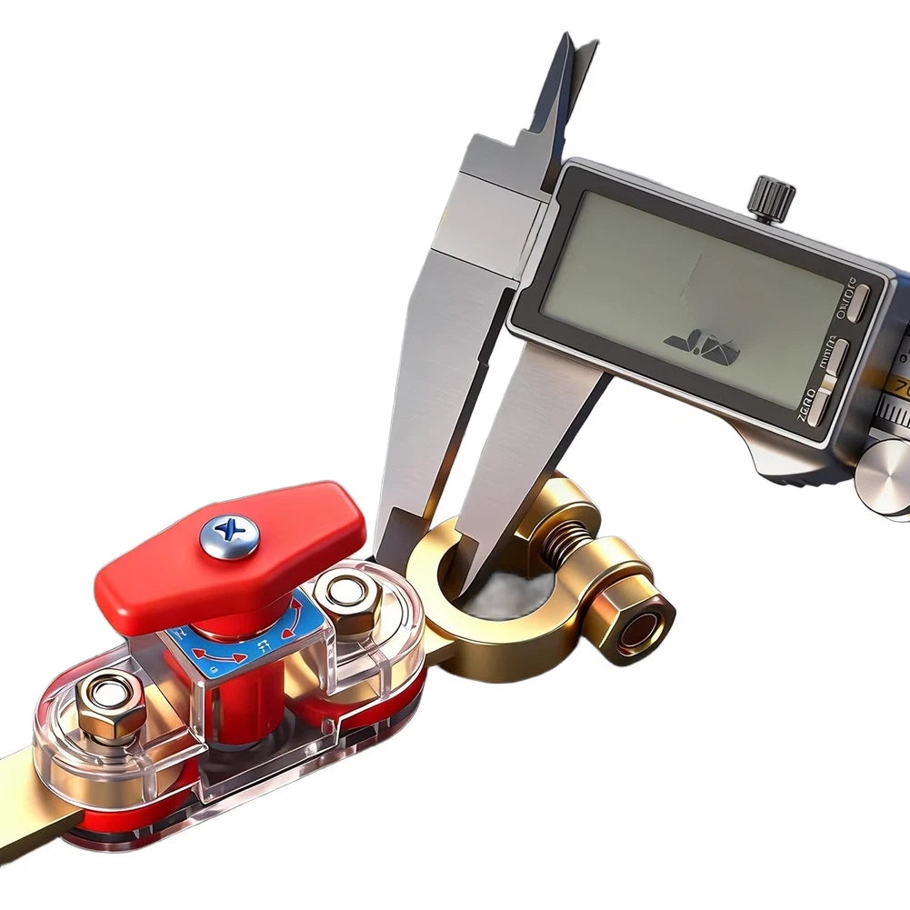 Rotatable Dual-Terminal Battery Disconnect Switch for 12V and 24V Vehicles