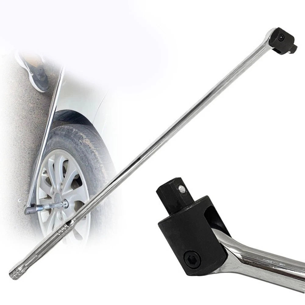 24 Inch Socket Wrench with 180 Degree Swivel Head for Auto and Home Repairs