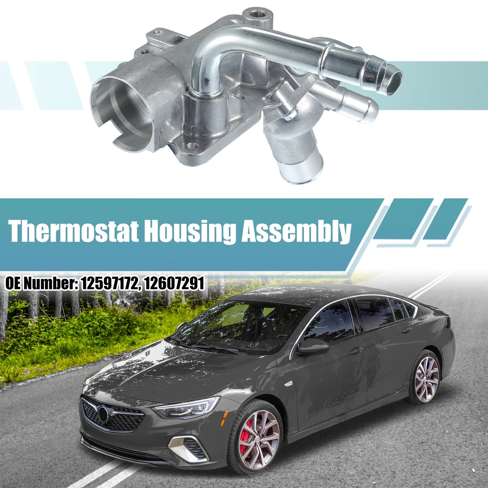 Engine Coolant Thermostat Housing Assembly for Chevrolet Cobalt (2005–2010)