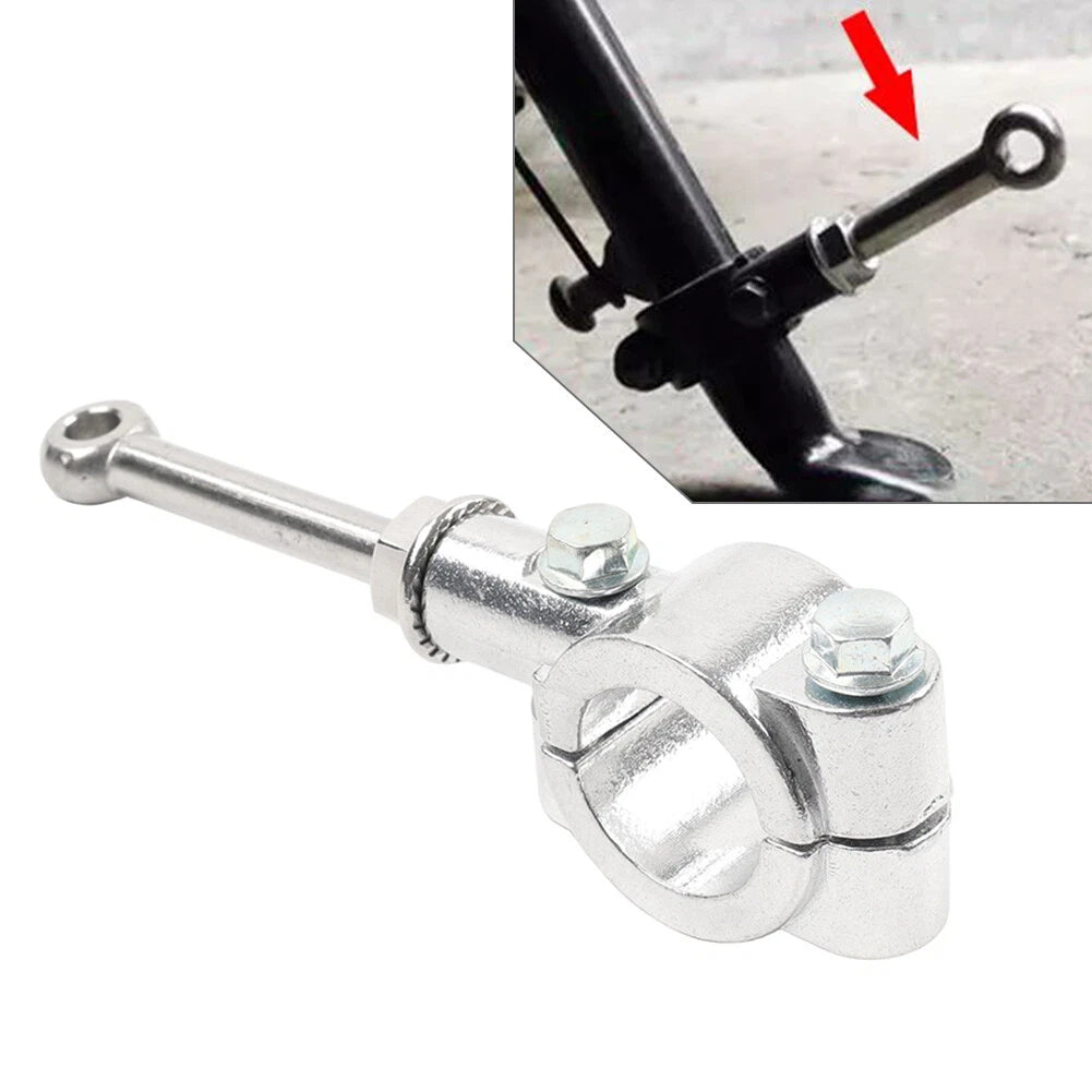 Side Stand Foot Pedal Support for Motorcycle (20-23mm) - Silver